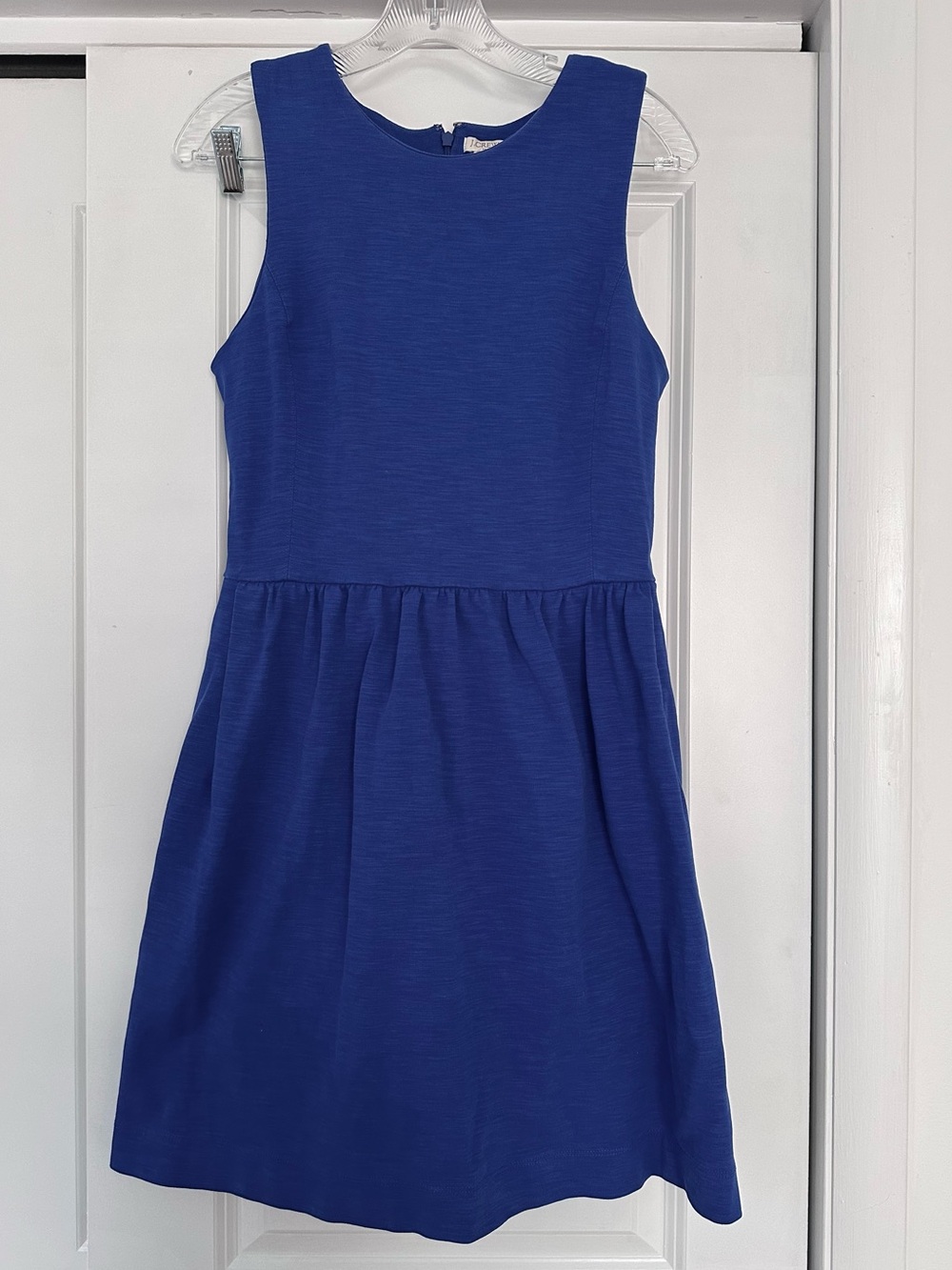 J. Crew Cobalt Blue Sleeveless Fit-and-Flare Dress